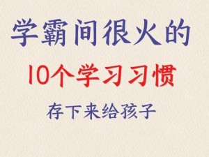 小霜高中成长日记 9：揭秘学霸的学习秘籍