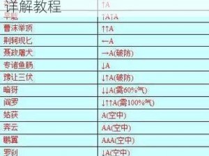 流星蝴蝶剑新手连招秘籍：全面详解教程