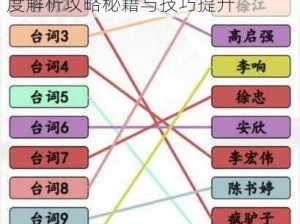 汉字找茬王狂飙角色攻略大全：深度解析攻略秘籍与技巧提升