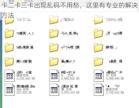 卡二卡三卡出现乱码不用愁，这里有专业的解决方法