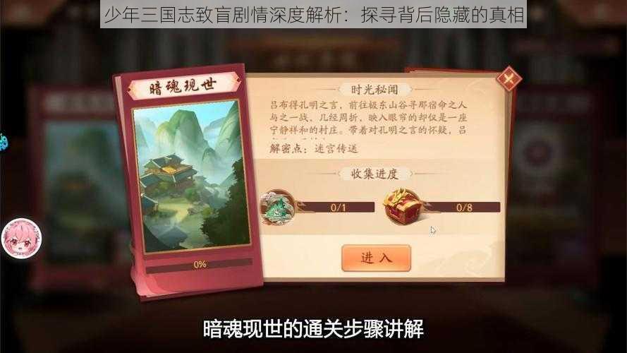 少年三国志致盲剧情深度解析：探寻背后隐藏的真相