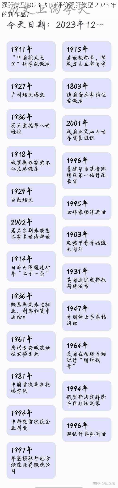 强㢨类型2023—如何评价强㢨类型 2023 年的新作品？