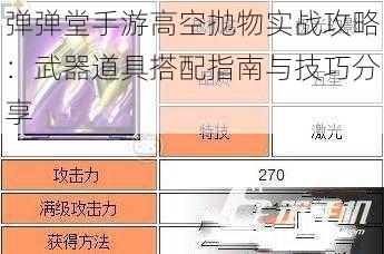 弹弹堂手游高空抛物实战攻略：武器道具搭配指南与技巧分享