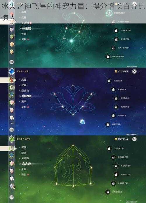 冰火之神飞星的神宠力量：得分增长百分比惊人