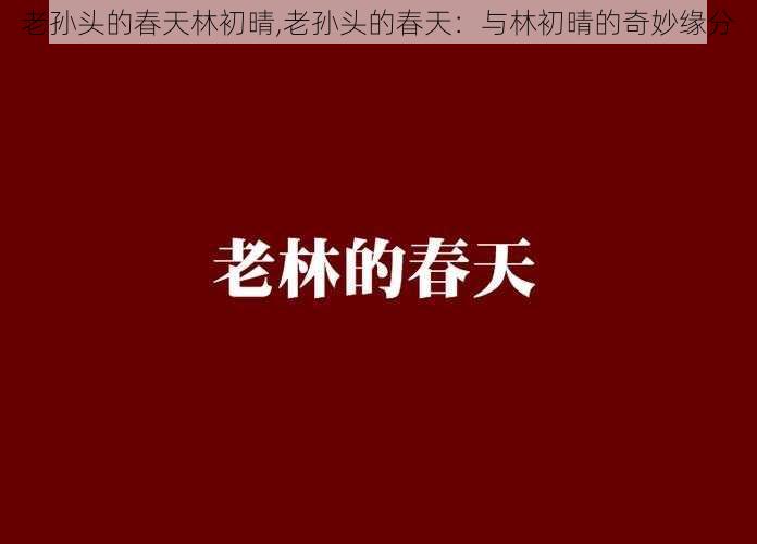 老孙头的春天林初晴,老孙头的春天：与林初晴的奇妙缘分