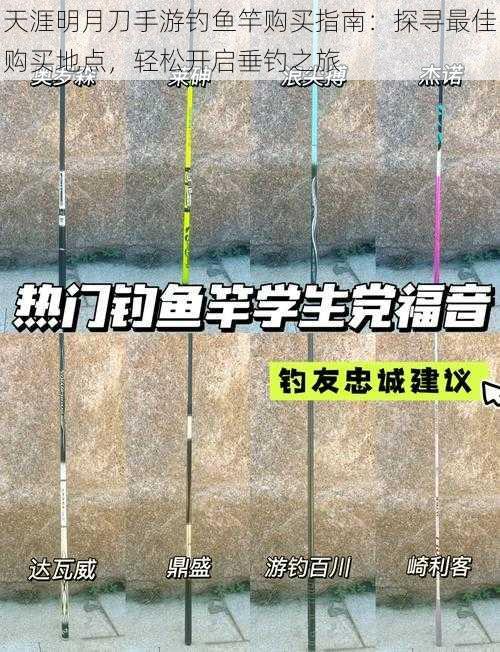 天涯明月刀手游钓鱼竿购买指南：探寻最佳购买地点，轻松开启垂钓之旅