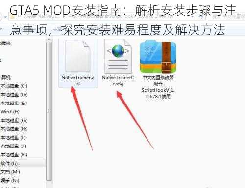 GTA5 MOD安装指南：解析安装步骤与注意事项，探究安装难易程度及解决方法