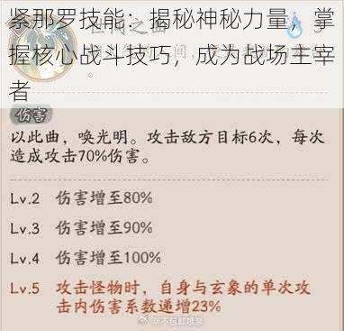 紧那罗技能：揭秘神秘力量，掌握核心战斗技巧，成为战场主宰者